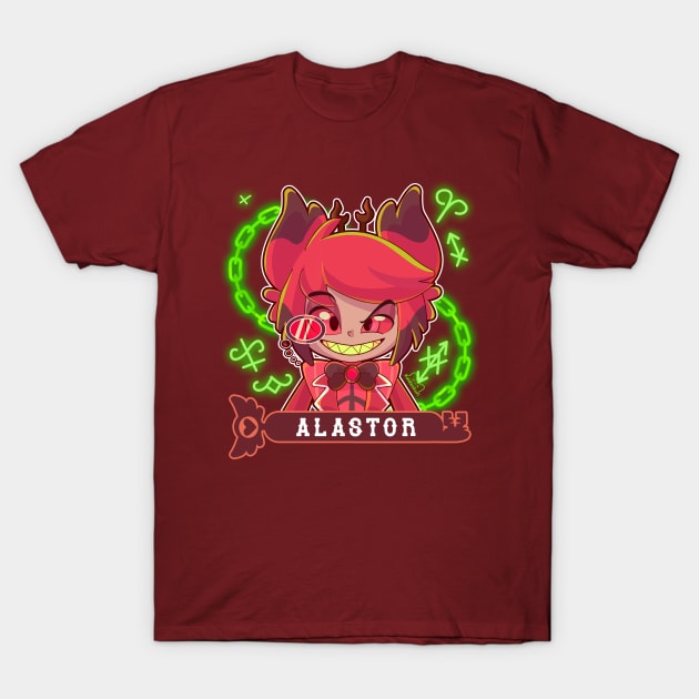 Alastor - Hazbin Hotel T-Shirt by Kaidankuri